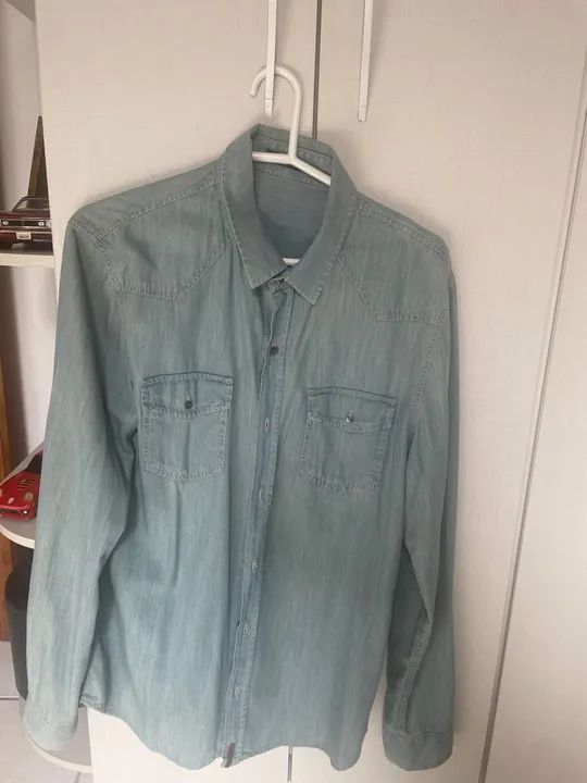 CamisaJeans Hering M Masculina