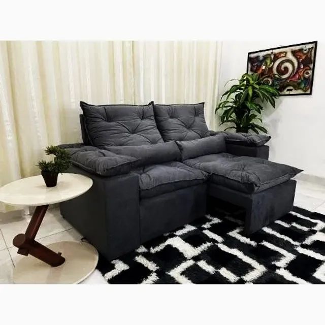 sala sofa retratil e reclinavel de 230 cm  - Foto 5