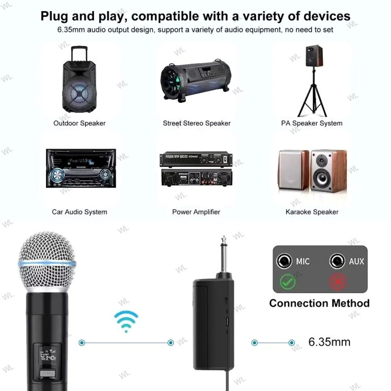 Microfone Profissional Sem Fio e com Display Digital! - Foto 3