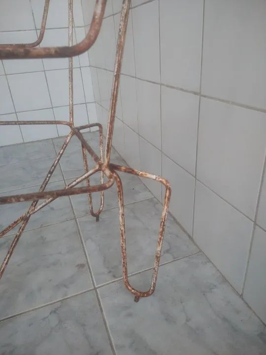Cadeira de ferro maciço década 70 - Foto 3