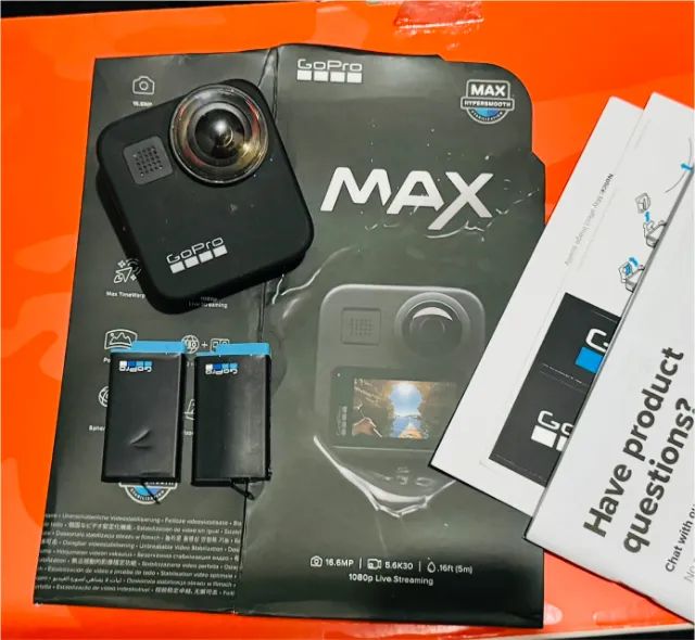GoPro MAX -CAMERA 360 À PROVA D'ÁGUA - TELA SENSÍVEL AO TOQUE - TROCO EM NOTEBOOK -