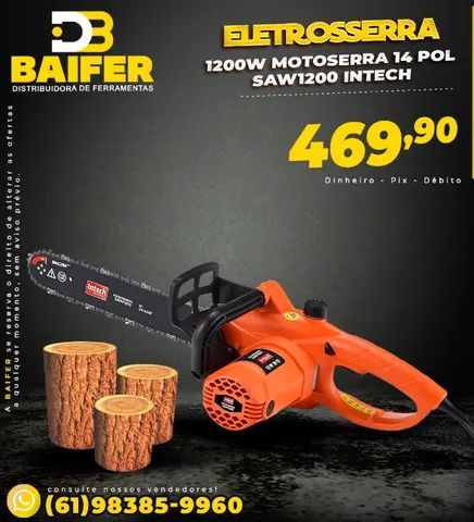 Eletrosserra 1200w Motoserra 14 Pol Saw1200 Intech Machine