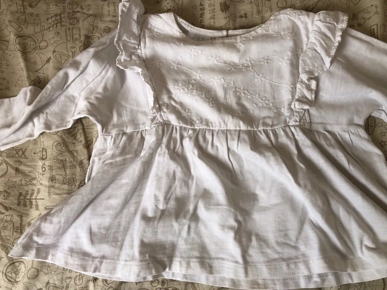Camiseta Infantil Manga longa Zara