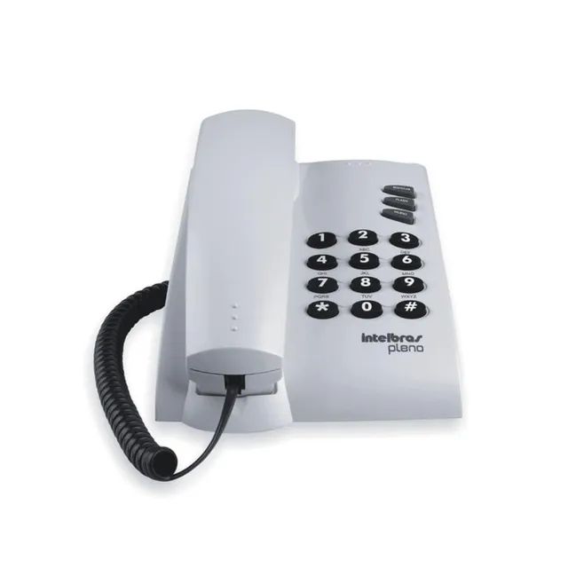 Telefone intelbras com fio pleno Cinza Loja Coimbra Computadores Entregamos - Foto 3