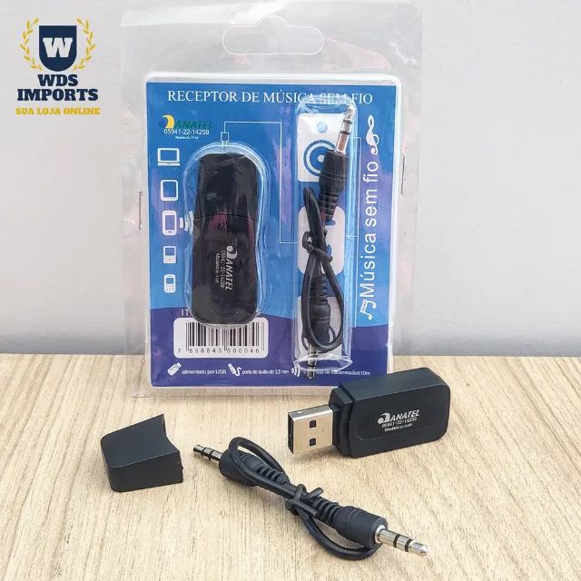 Adaptador Receptor Bluetooth Usb Carro Musica