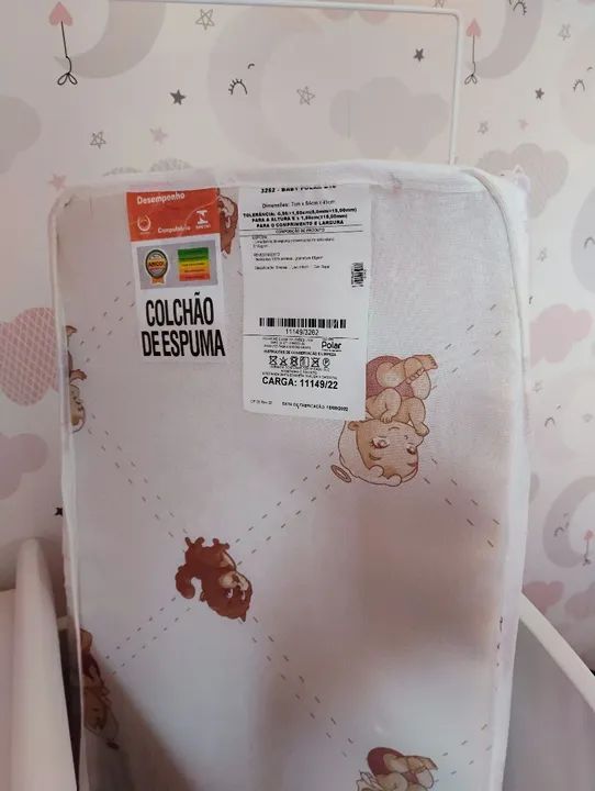 Mini Berço de bebê branco em ótimo estado! - Foto 6