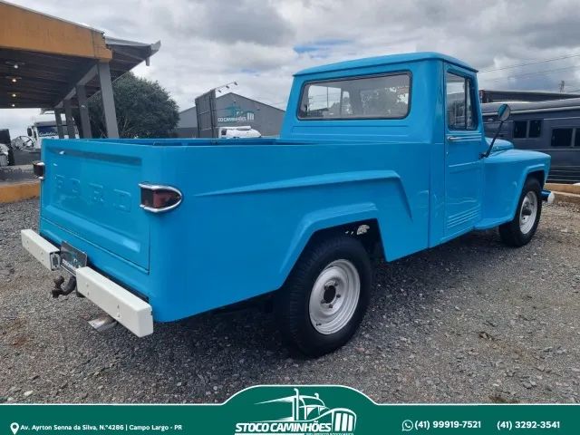 Ford F75, ano 1974, cambio manual, 6 cilindros, placa preta de colecionador, impecavel.  - Foto 4