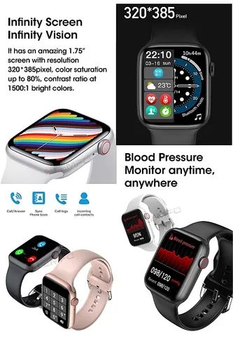 Novo Super Relogio-Monitor Cardíaco-Corrida SmartWatch S7
