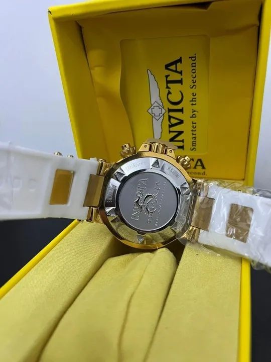 Relógio INVICTA SUBAQUA NOMA III PULSEIRA BRANCA FUNCIONAL - Foto 5