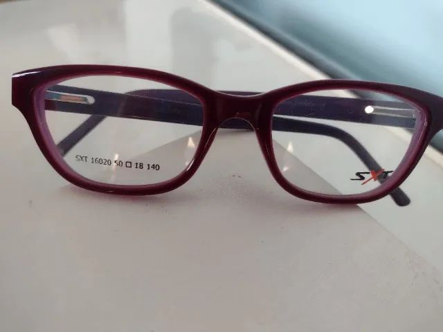 óculos (armação) acetato roxo e lilás  - Foto 3