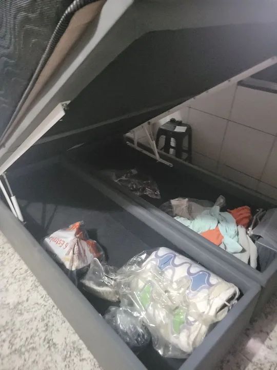 Cama Box Casal com colchão e baú - Foto 2