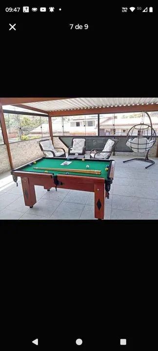 Sinuca Em 18 X 138.00 modelo bilhar 