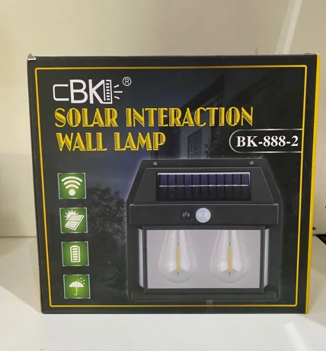 Luminaria Solar Sensor de movimento - Lâmpada de Parede Arandela Loja Coimbra Computadores - Foto 3