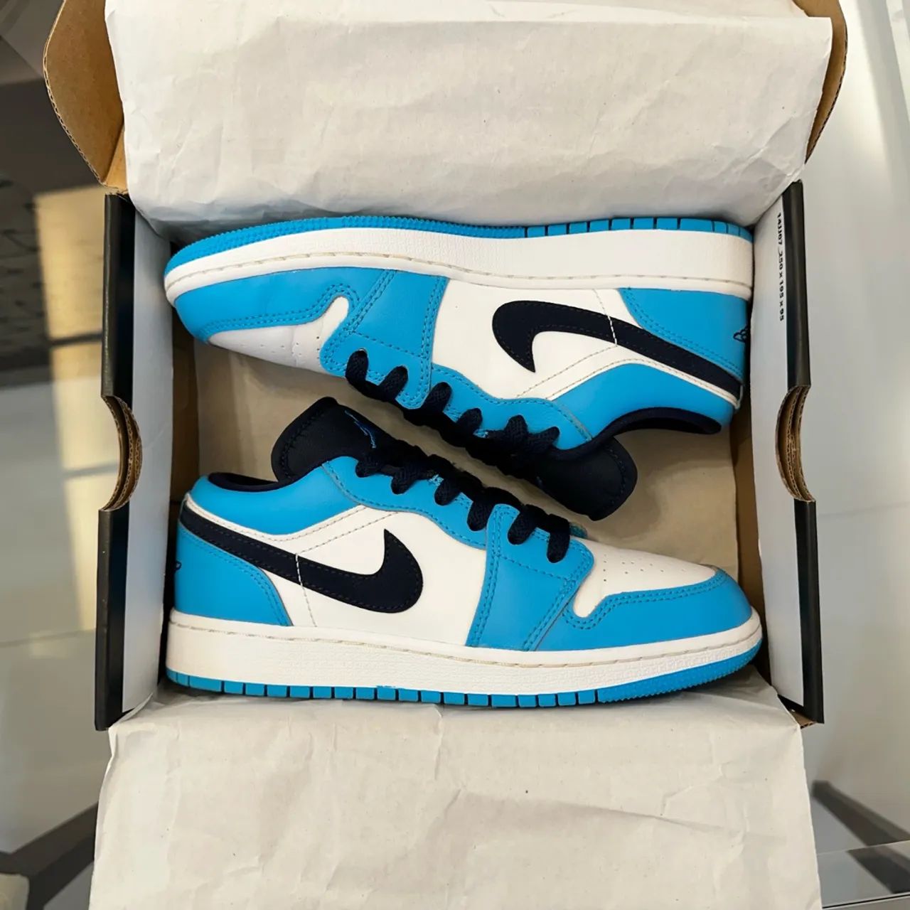 Tênis Nike Air Jordan 1 Low Unc Original - Foto 2