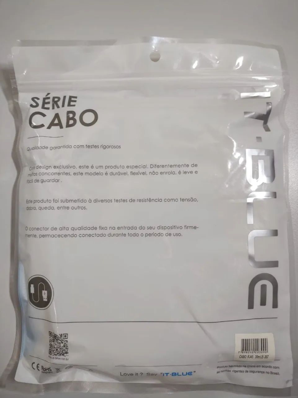 Cabo de Rede CAT5e Azul com Conectores RJ45 - Foto 4