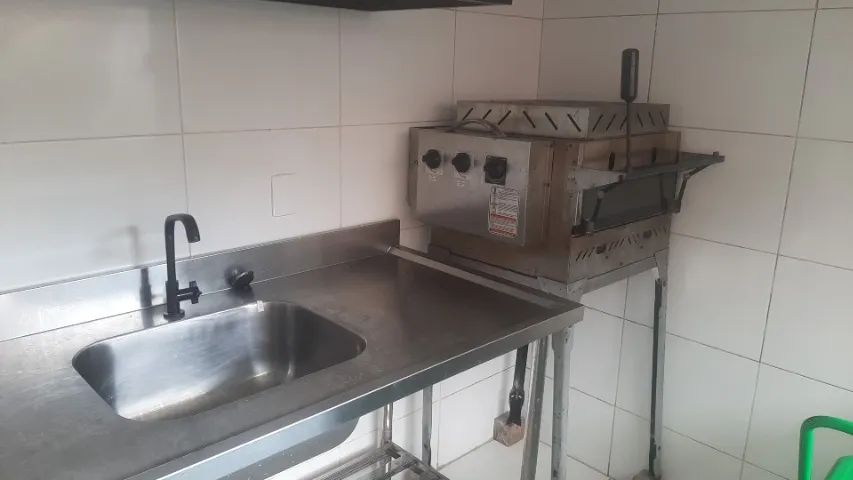 Forno pizza grill Aço inox infravermelho Com refratário 