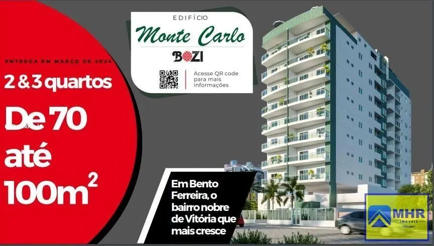 Apartamento para Venda em Vitória, Bento Ferreira, 2 dormitórios, 1 suíte, 2 banheiros, 1