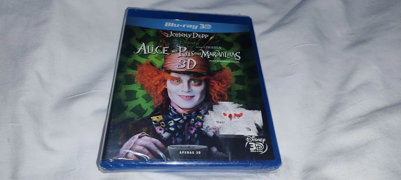 Blu-ray 3D Alice no país das maravilhas Lacrado 
