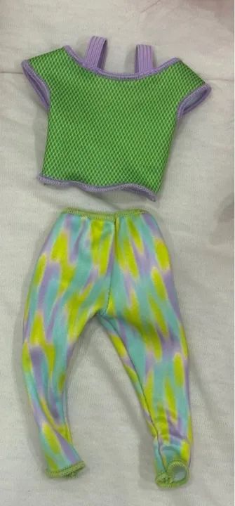 Roupa Verde Barbie Yoga