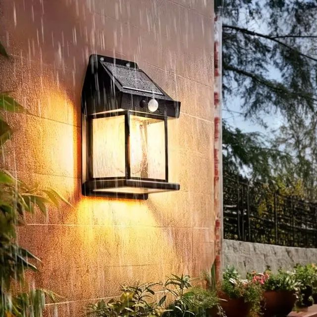 Luminaria LED Externa Solar Automatica Acende Sozinha