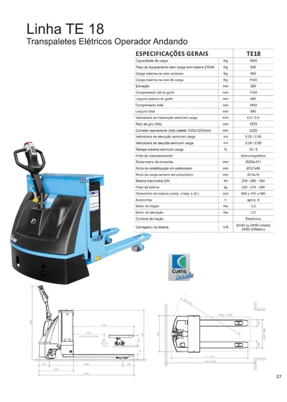 Vendo Transpalheteira Eletrica - Foto 6