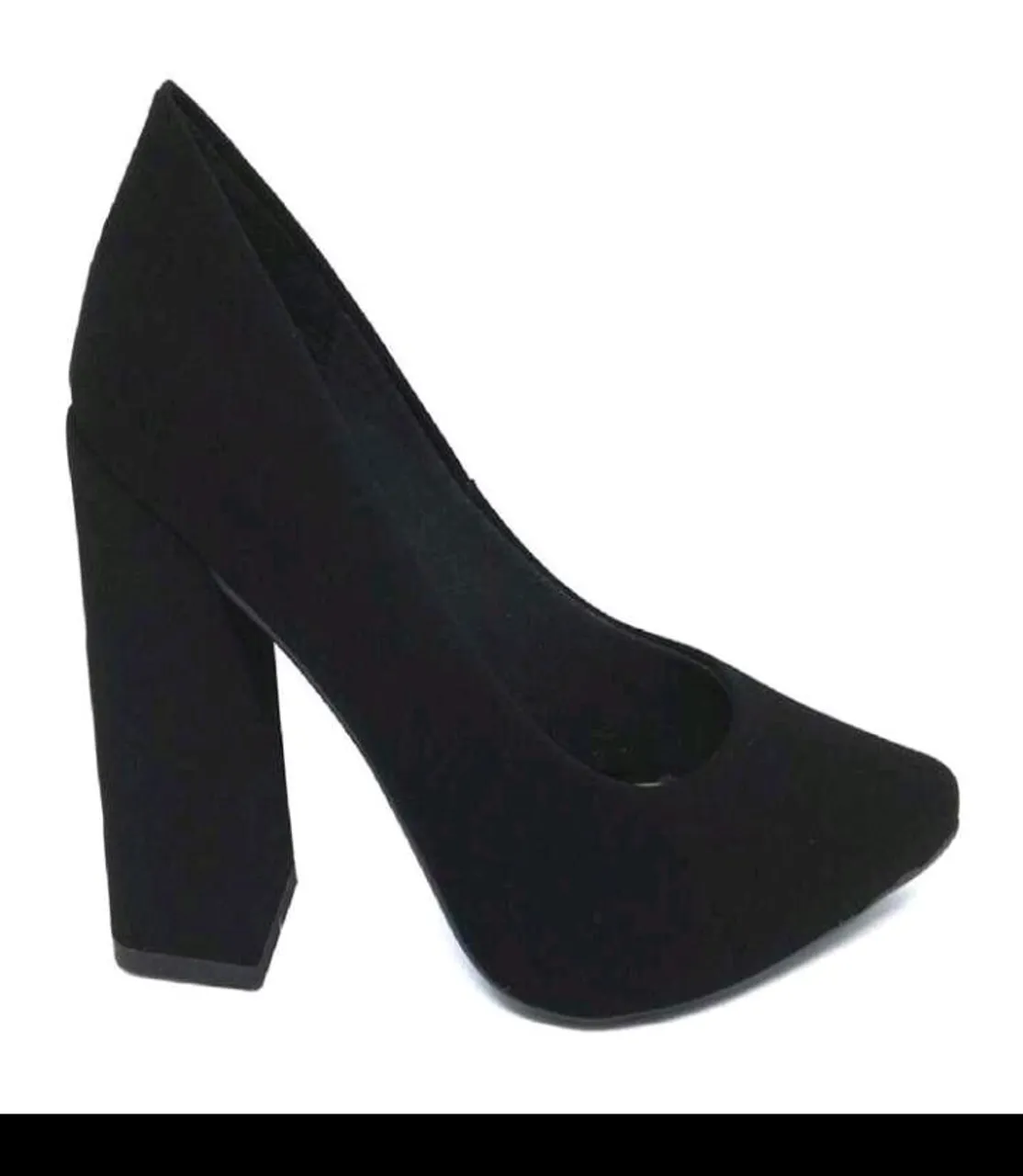 Scarpin Preto Salto Bloco