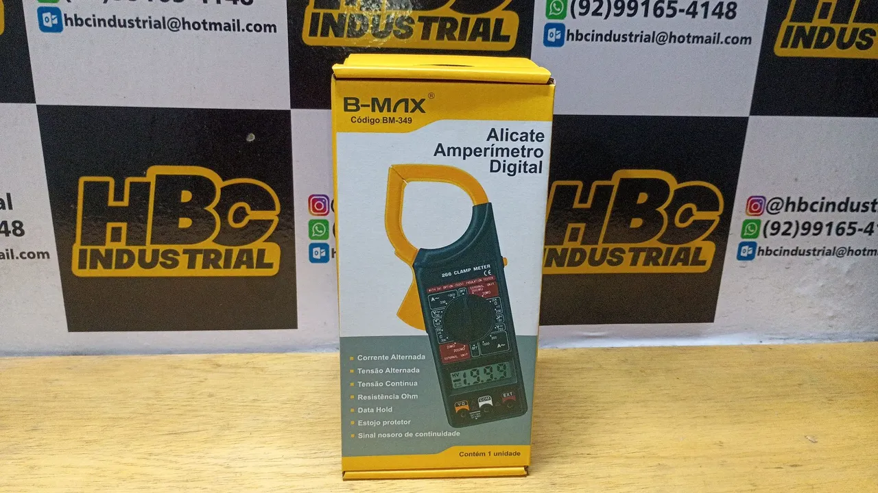 Alicate Amperímetro Digital B-Max BM-349