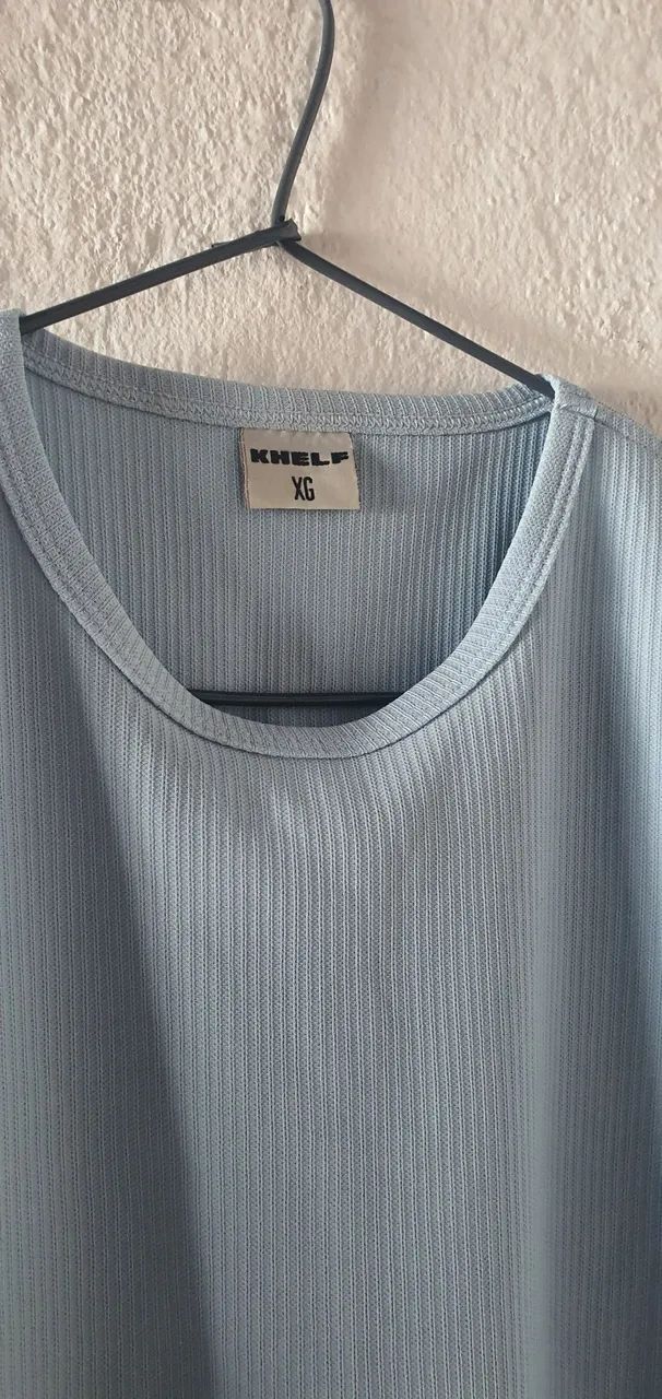 Camiseta Azul Clara KHELF - Conforto e Estilo - Foto 2