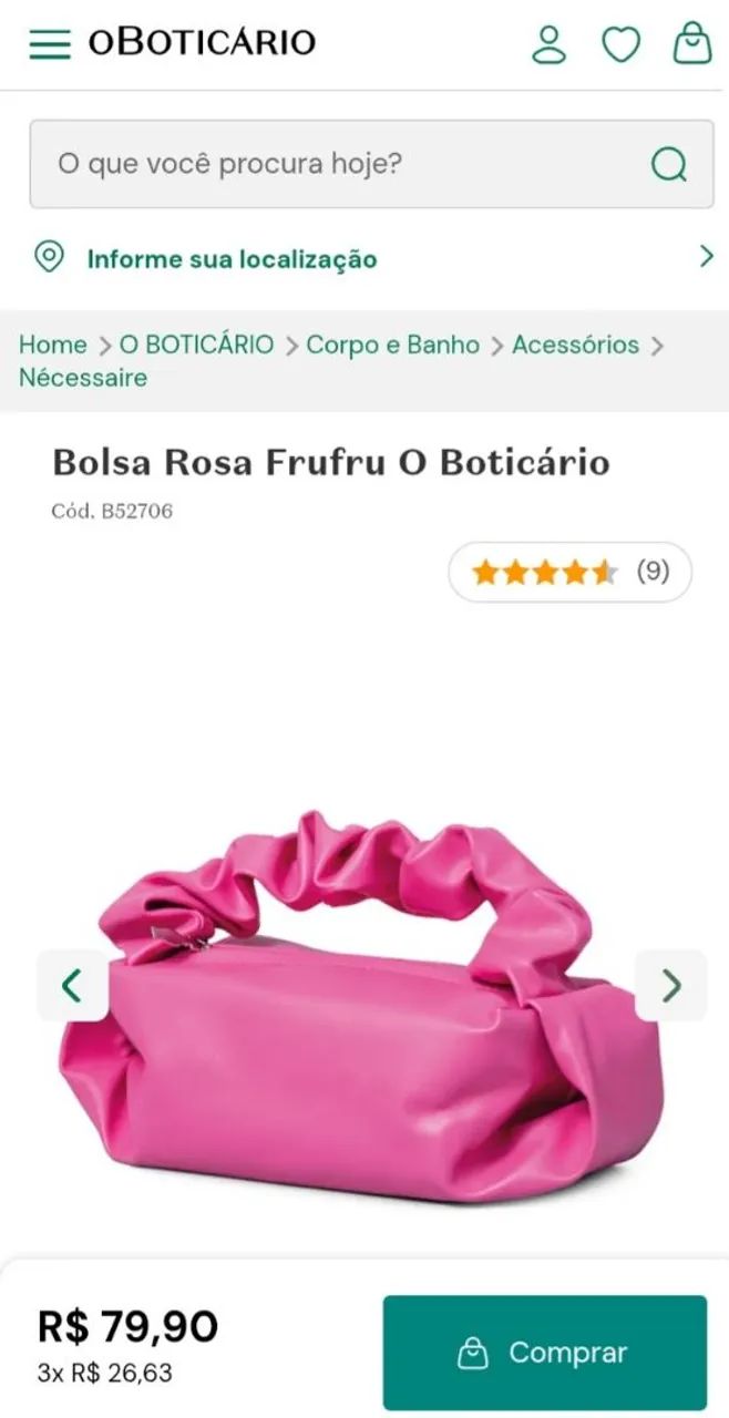 Bolsa fru-fru rosa - Foto 2