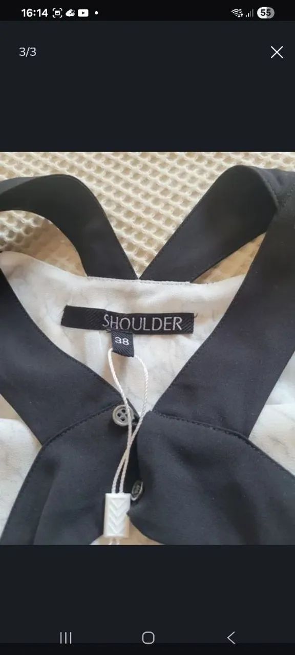 Vestido de seda SHOULDER - Foto 3