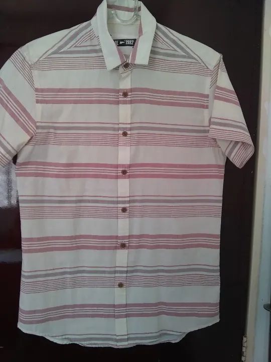 Camisas de Botão Listrada  - Foto 4