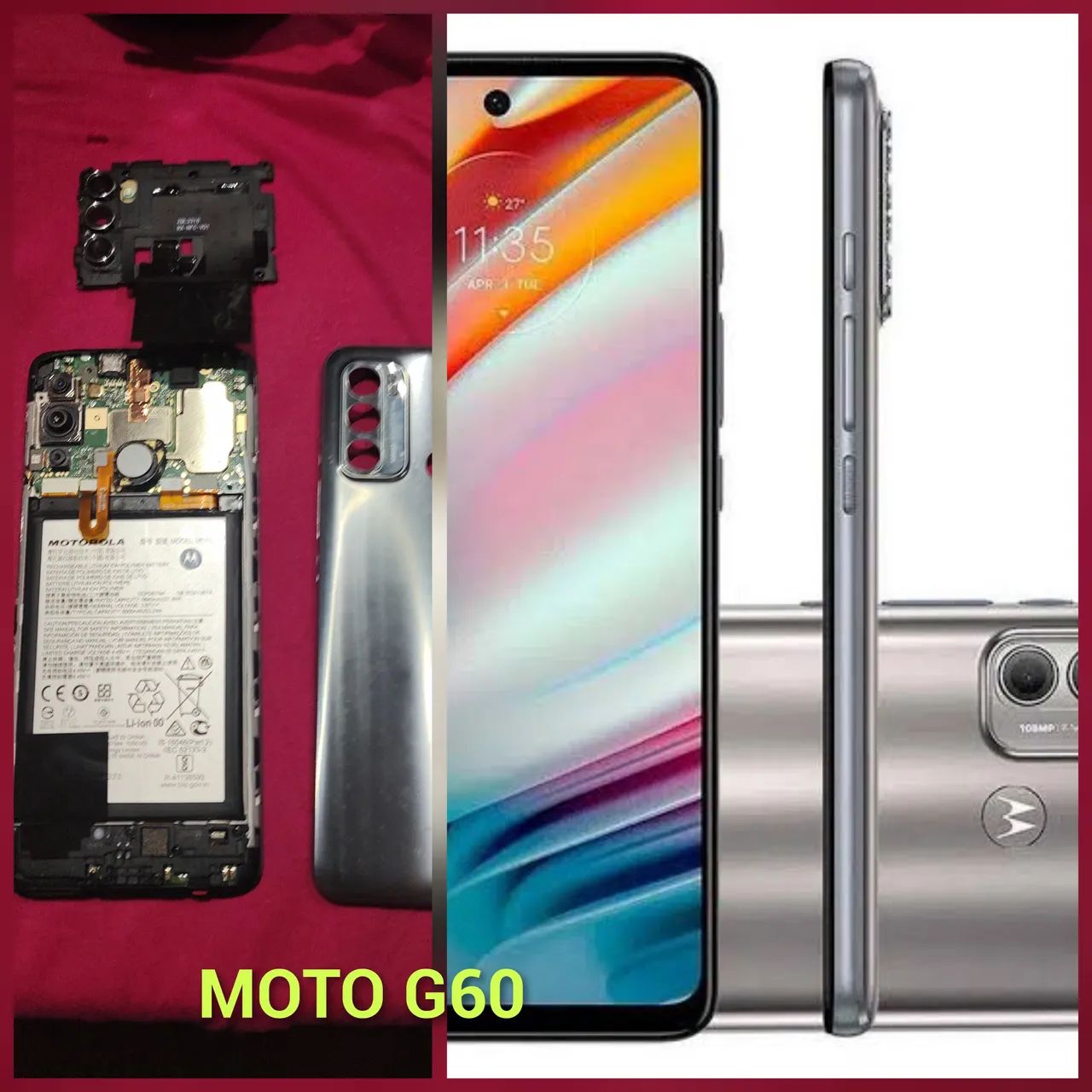 Peças celular moto G60 - Motorola