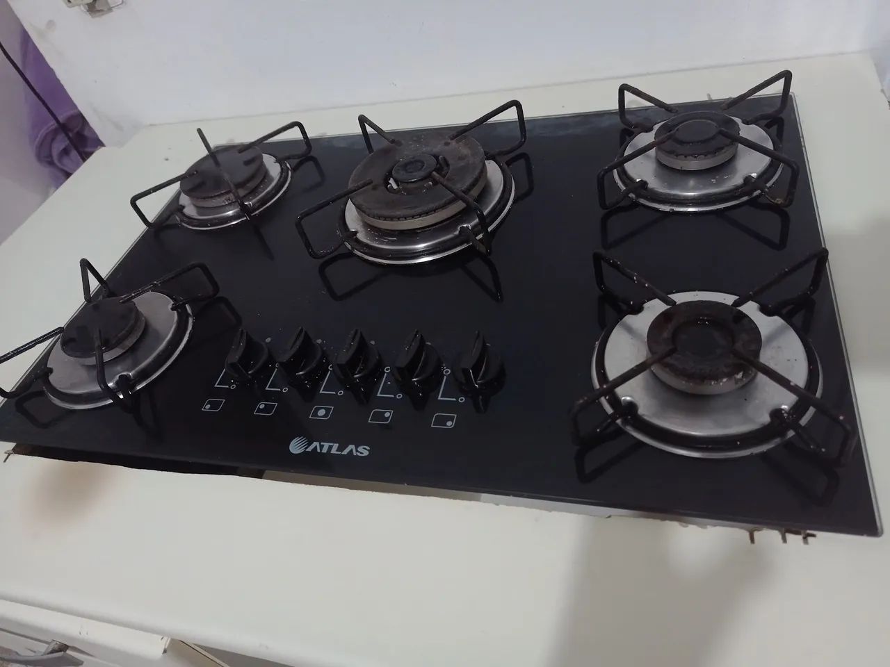 Cooktop 5 bocas com elétrico Atlas + Sugar - Excelente estado  - Foto 2