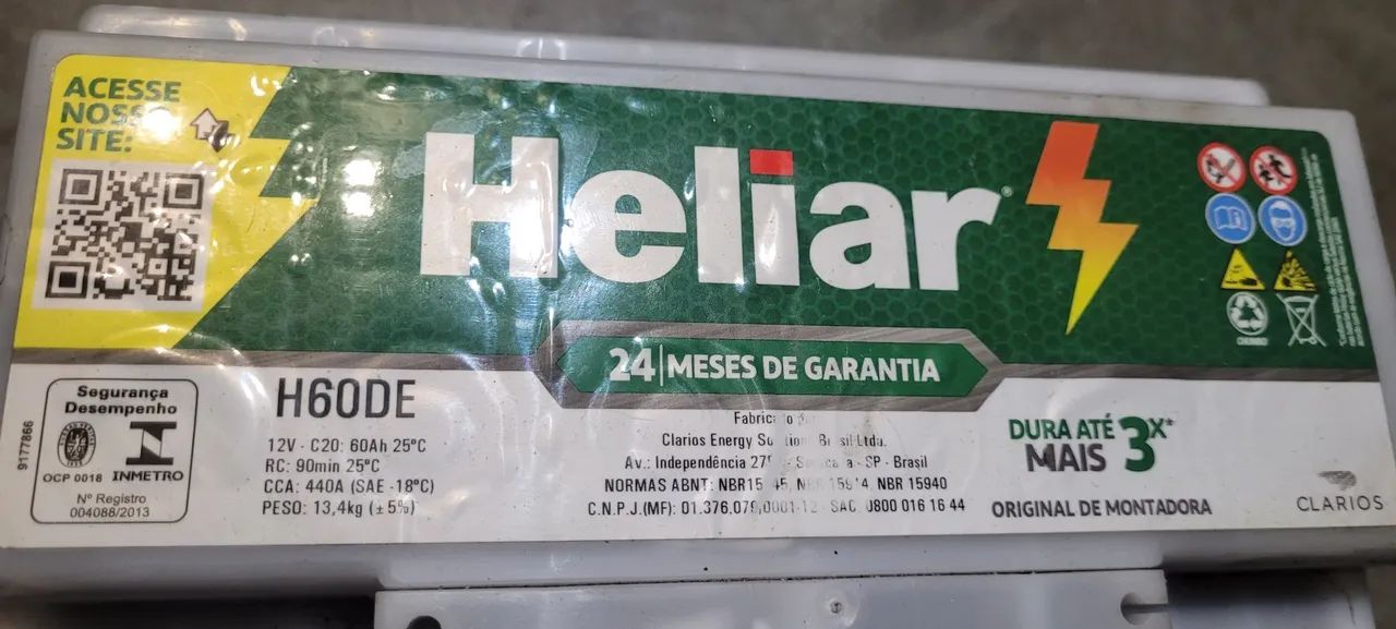Bateria de carro Heliar 60ADE - Foto 2