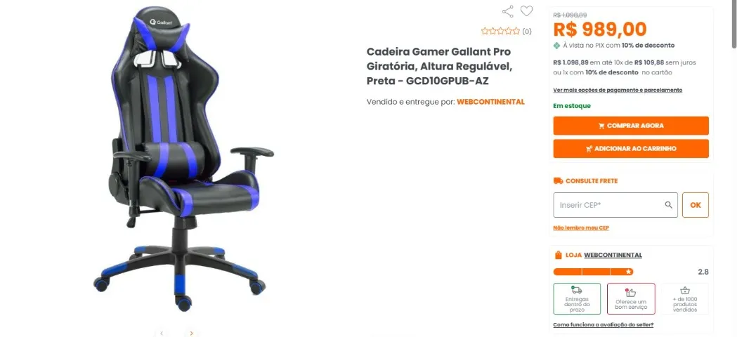 Cadeira Gamer
