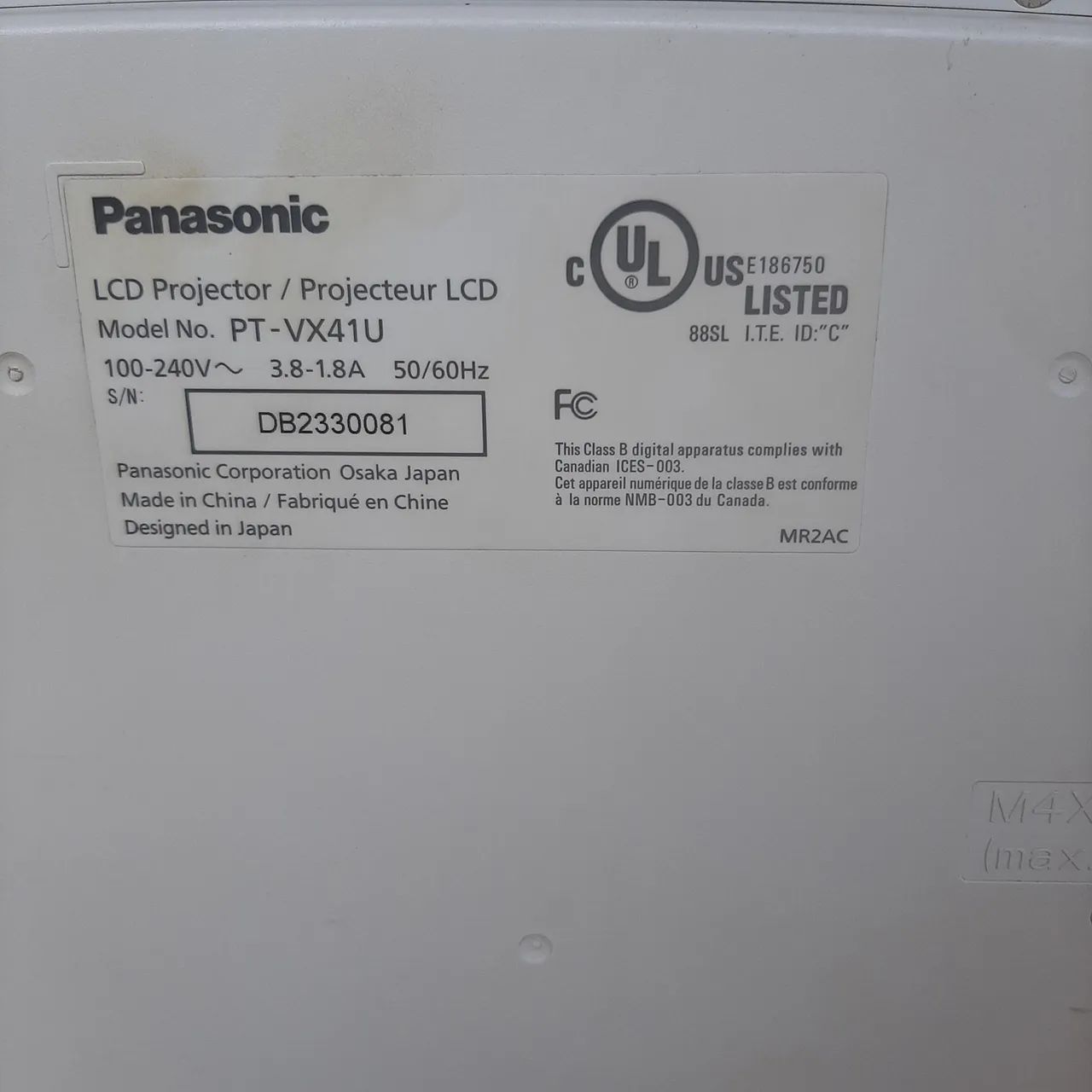 Projetor Panasonic pt vx 41  - Foto 4