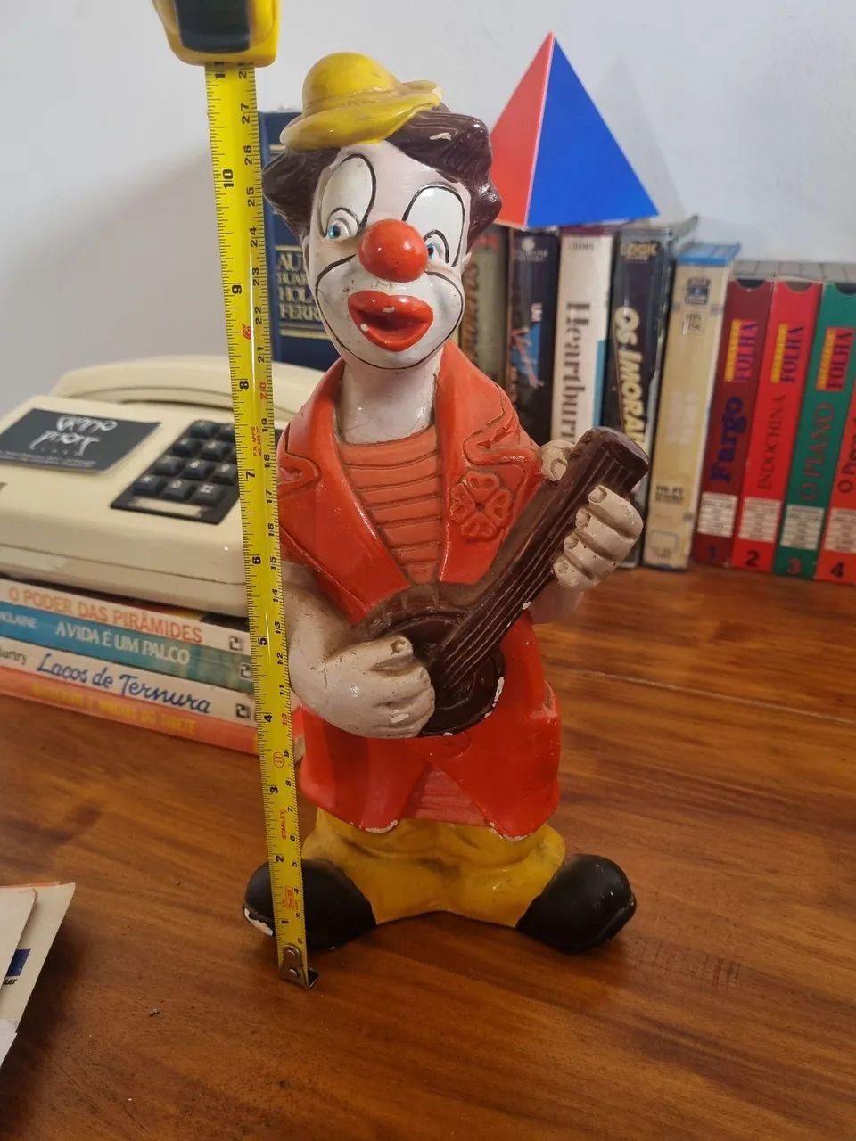 Palhaço feito em estuque esmaltado anos 70 - Foto 4