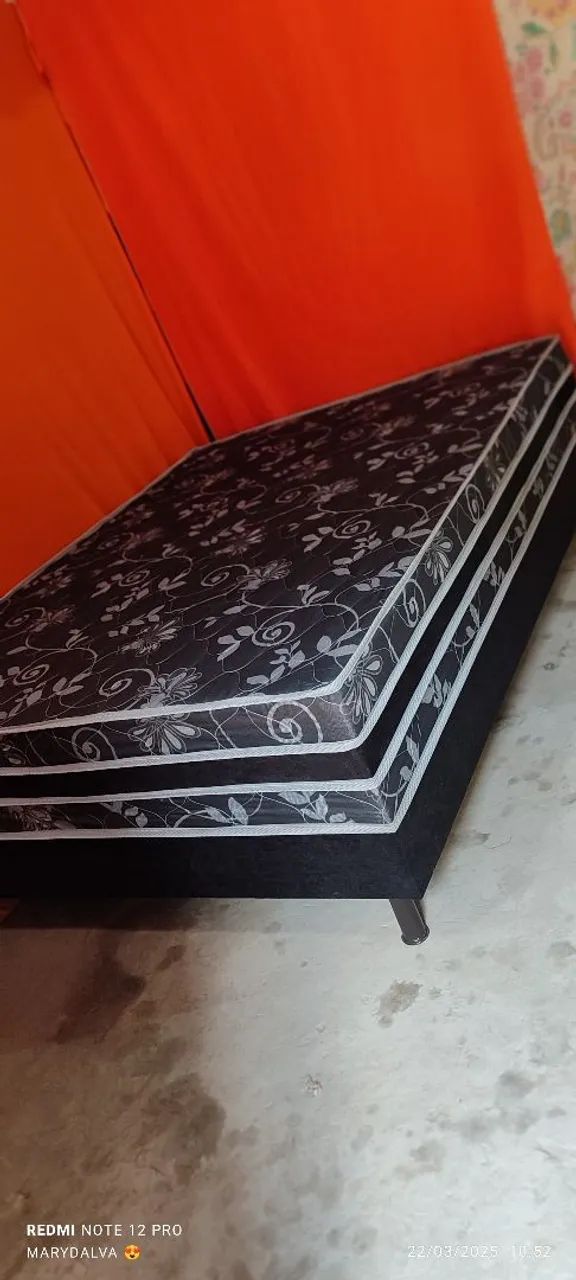 Cama Box Casal mola ensacada - Floral - Foto 4