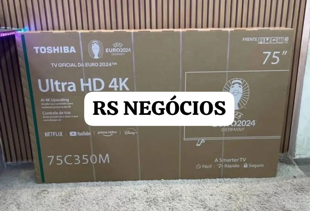 Smart Tv 75 Toshiba, Lacrada + NF (Até 12x)
