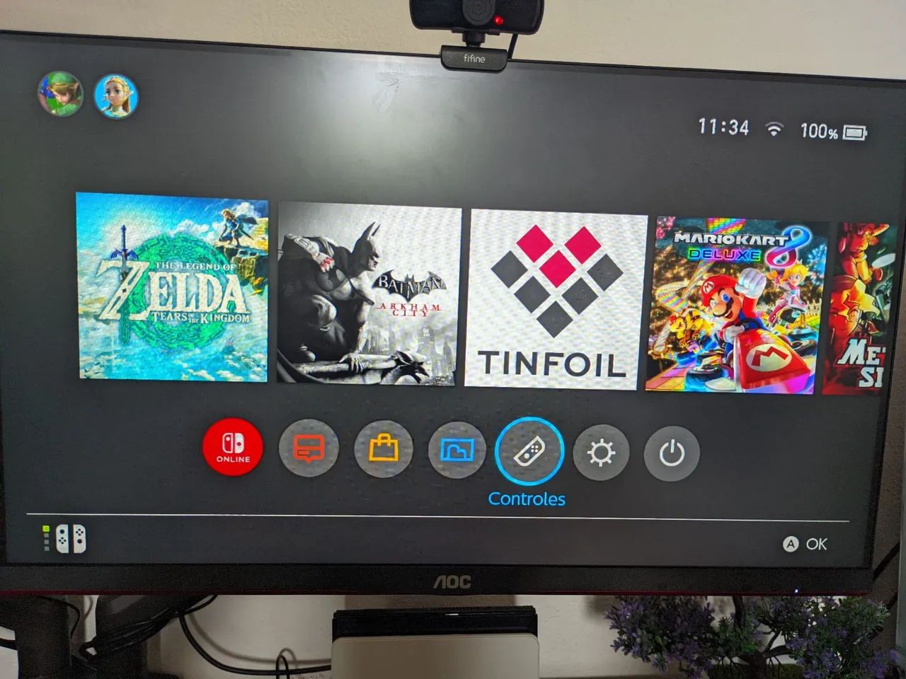 Nintendo Switch Oled Desbloqueado 512Gb - Foto 5