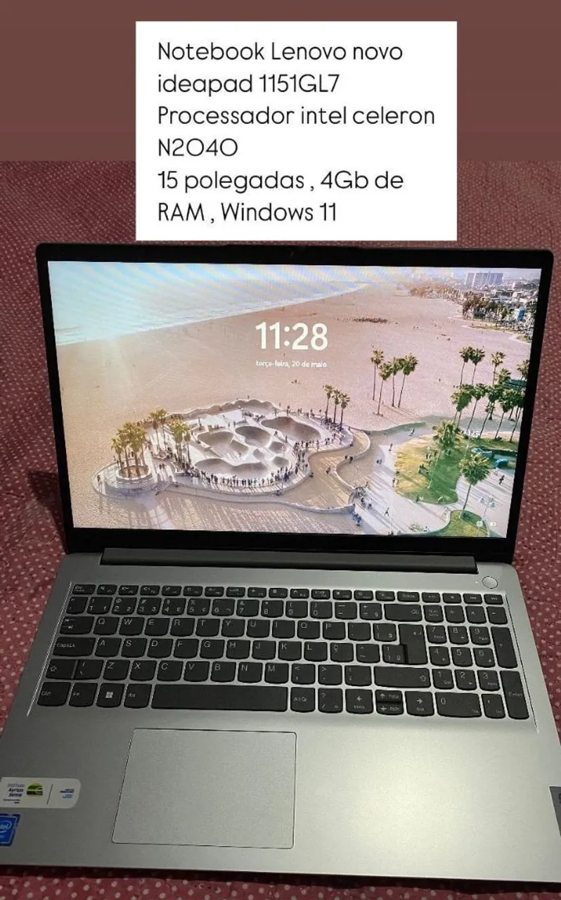 Notebook Lenovo Ideapad 1151GL7 - Celeron, 4GB, 15''