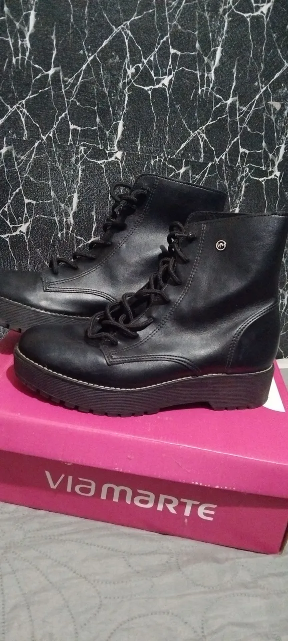 Bota Coturno Via Marte Preta