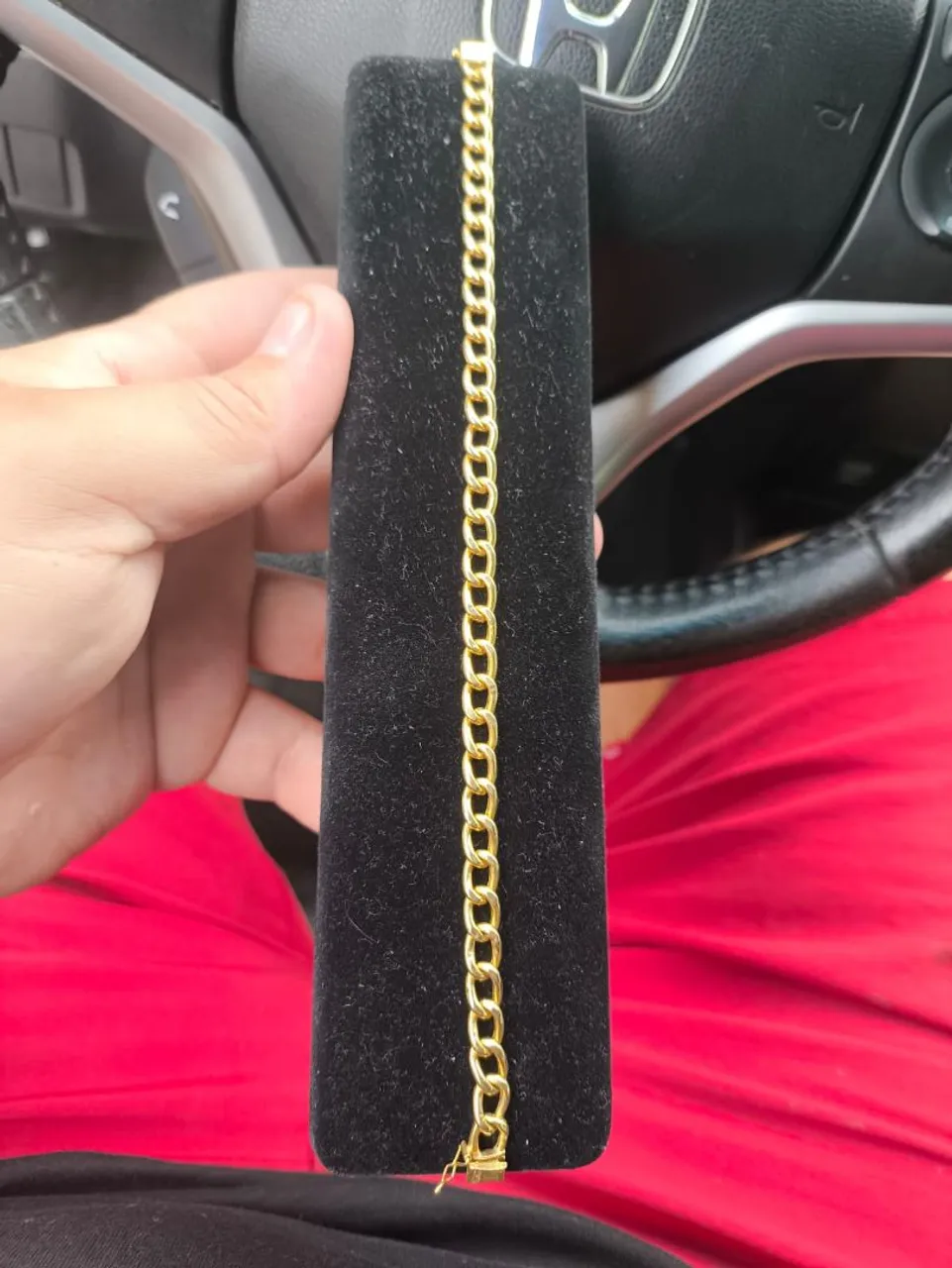 Pulseira Masculina em Ouro 18k oca