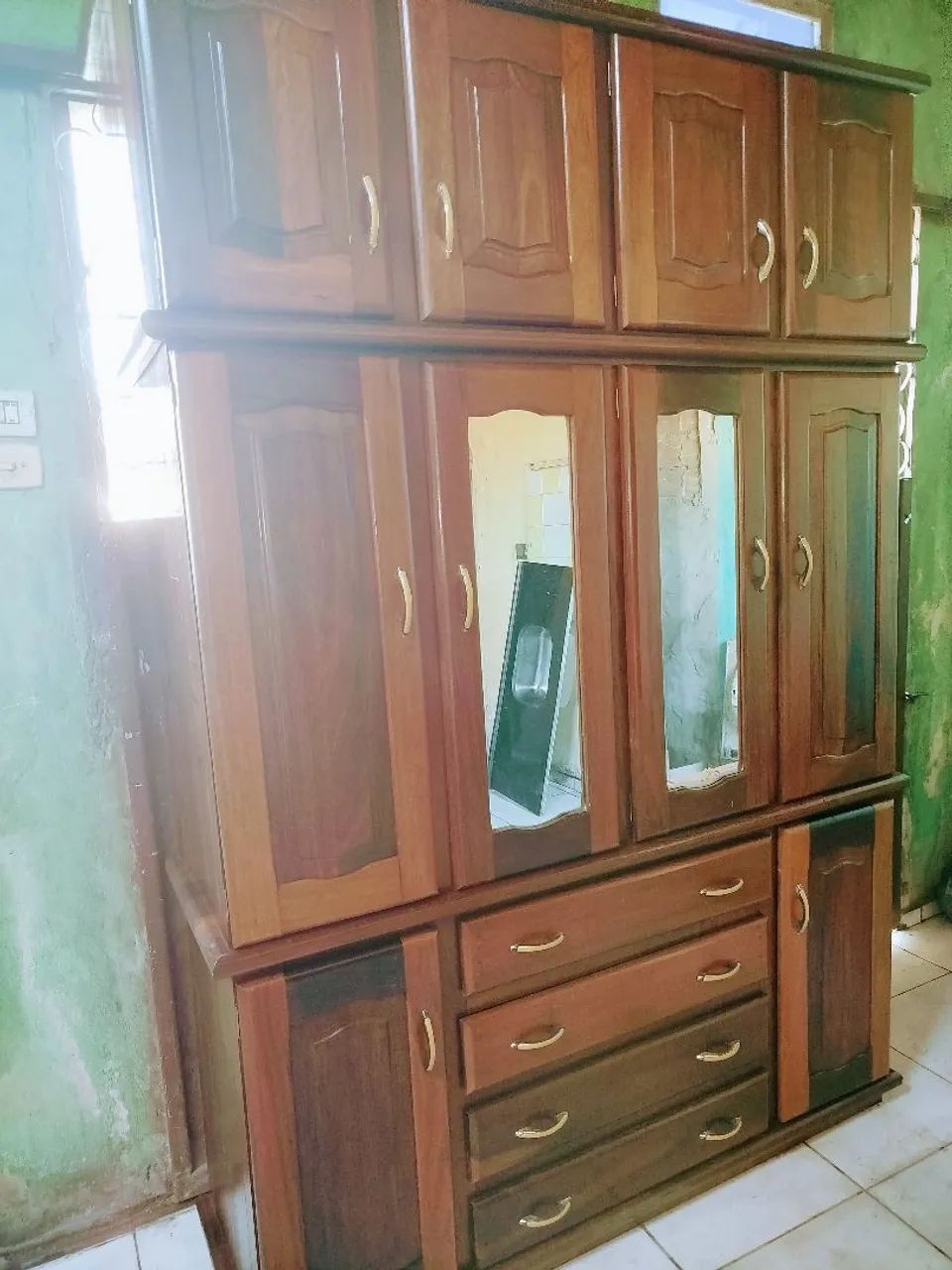 Guarda roupa casal de madeira (aceito cartão) - Foto 3