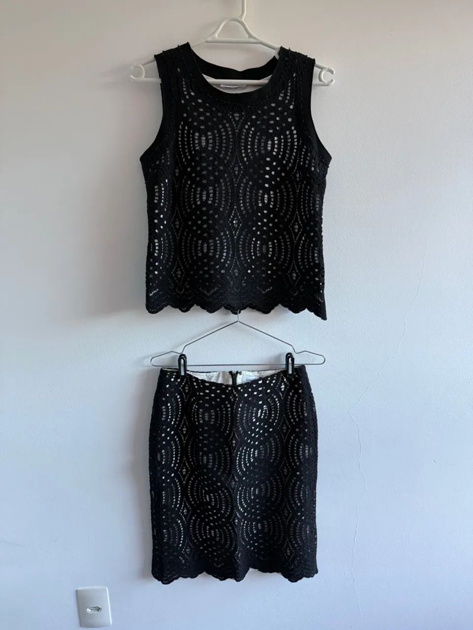 Conjunto Calvin Klein de Renda Preto