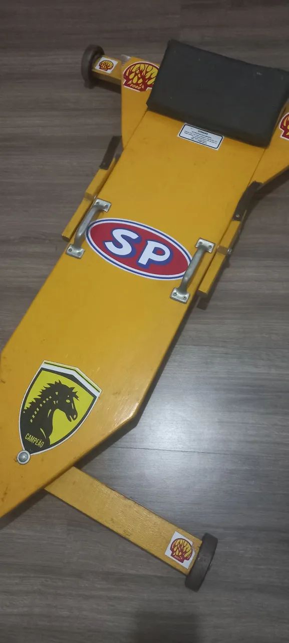 Carrinho de Rolimã antigo Shell e SP