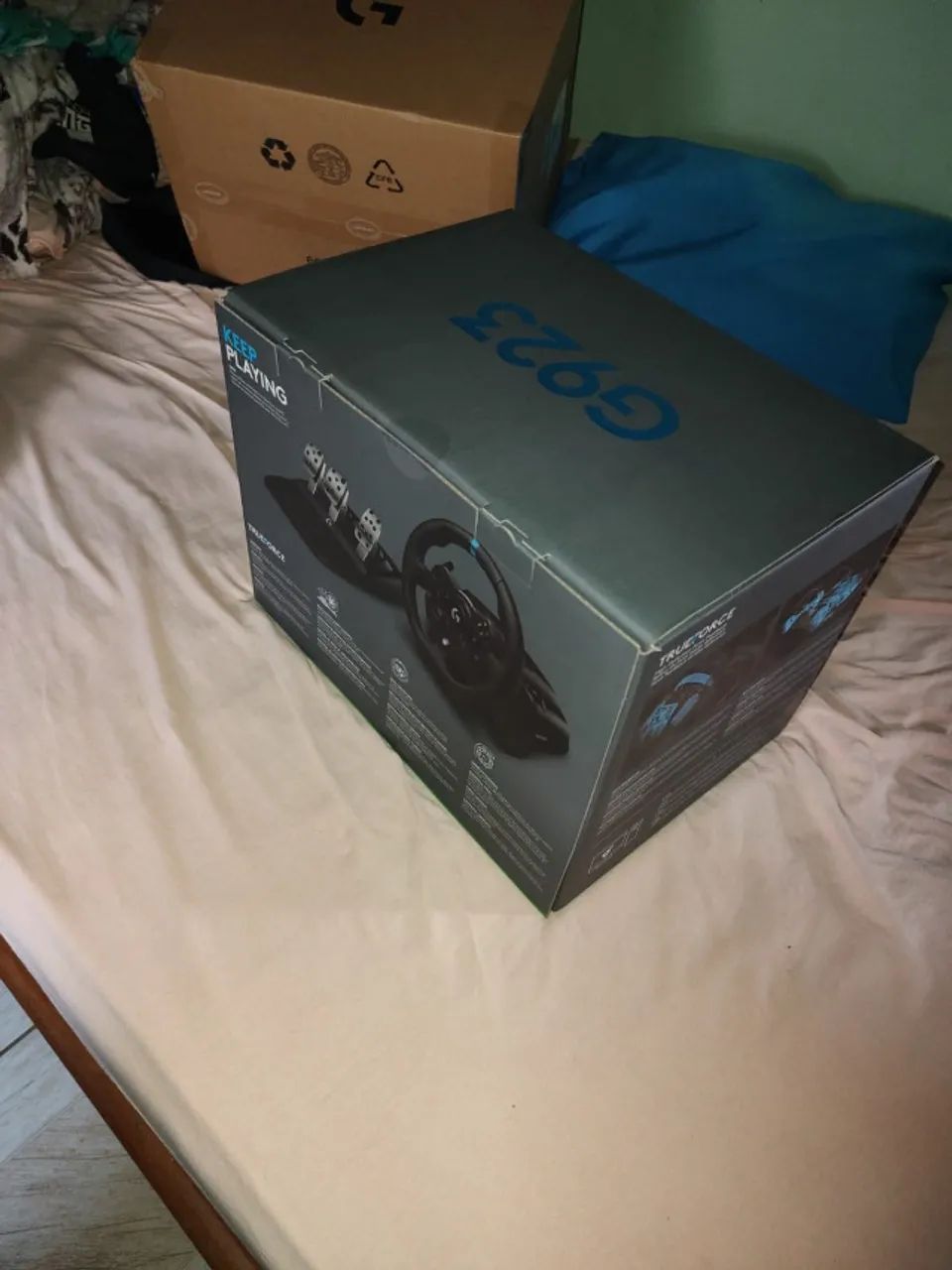 Volante Logitech g923 Xbox Lacrado  - Foto 5
