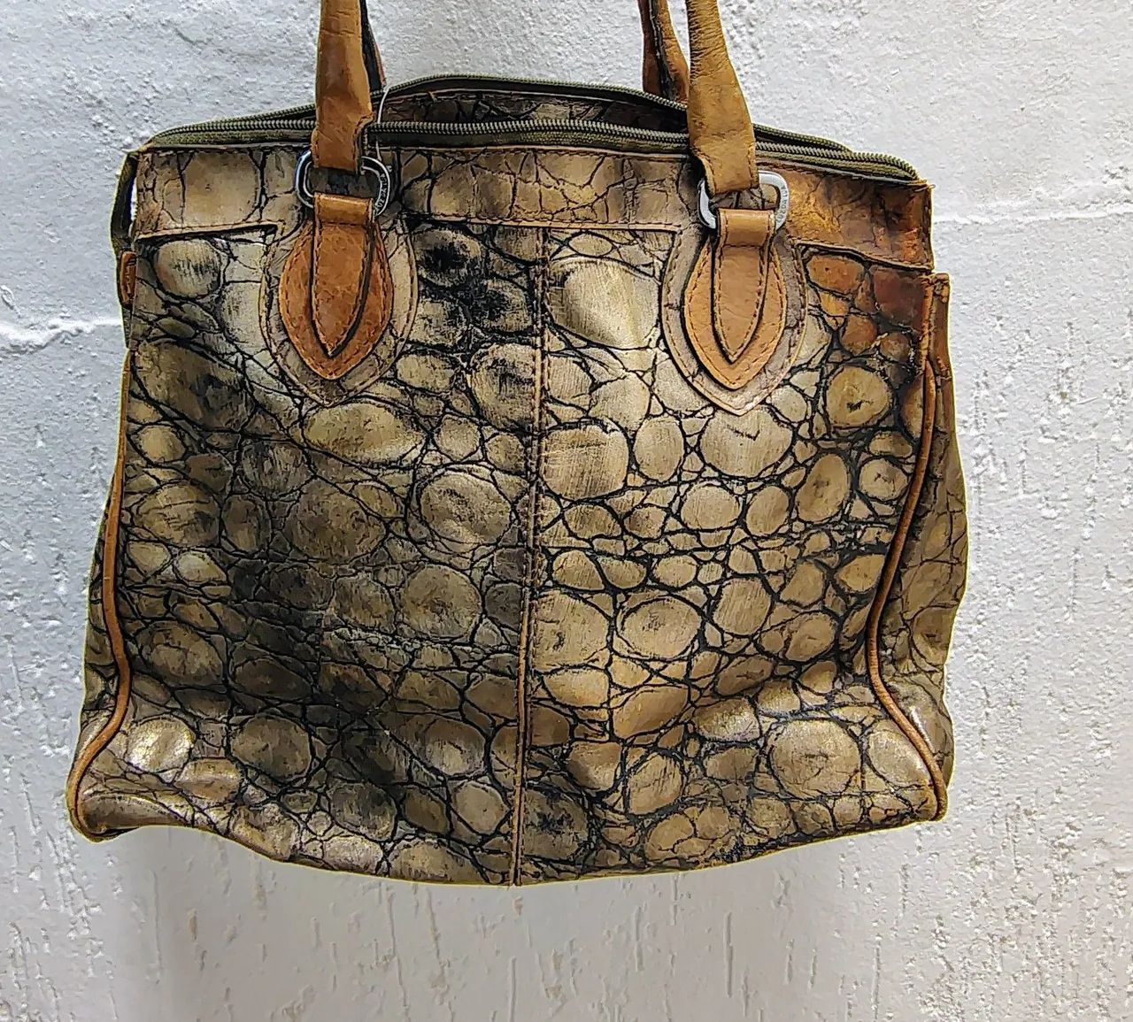 Bolsa luz da Lua couro grande 