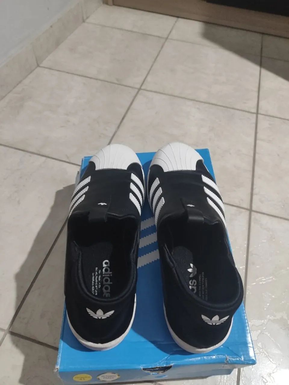 Tênis adidas superstar slip on preto (Original) - Foto 3