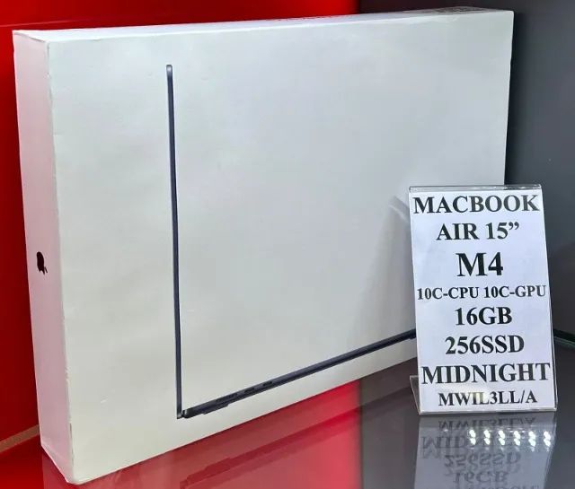 Apple MacBook Air 15" 16GB 256SSD Midnight - Produto Novo com Garantia da Loja